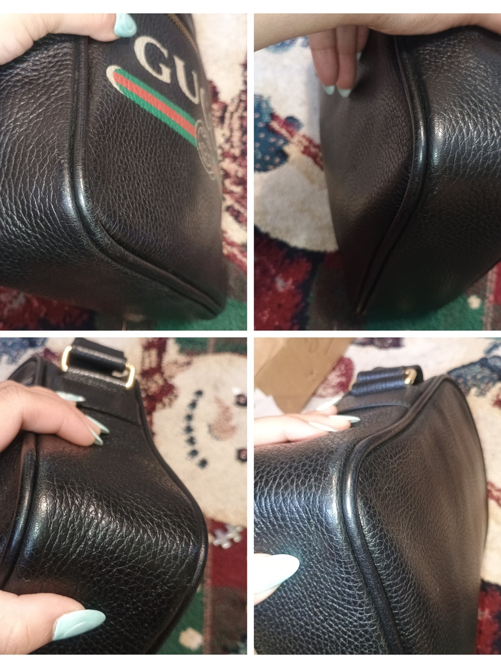 Gucci Logo Print Messenger Bag (Needs Cleaning Inside) - Picture 7 of 10